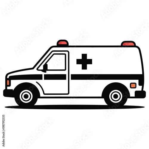 ambulance car vector illustration