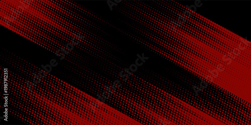 Halftone dots red and blue color pattern gradient grunge texture background. Dot pop art comic sport style vector illustration. modern background