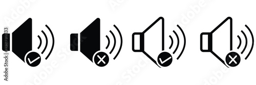 Speaker icon vector flat style .volume icon .with white background EPS10