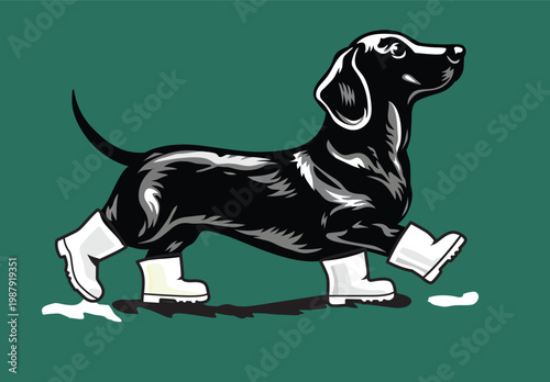 Dachshund Lover vector illustration design.eps