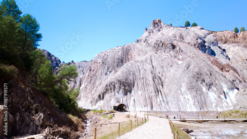Obraz na plátně Cardona Salt Mountain Cultural Park geology and landscape