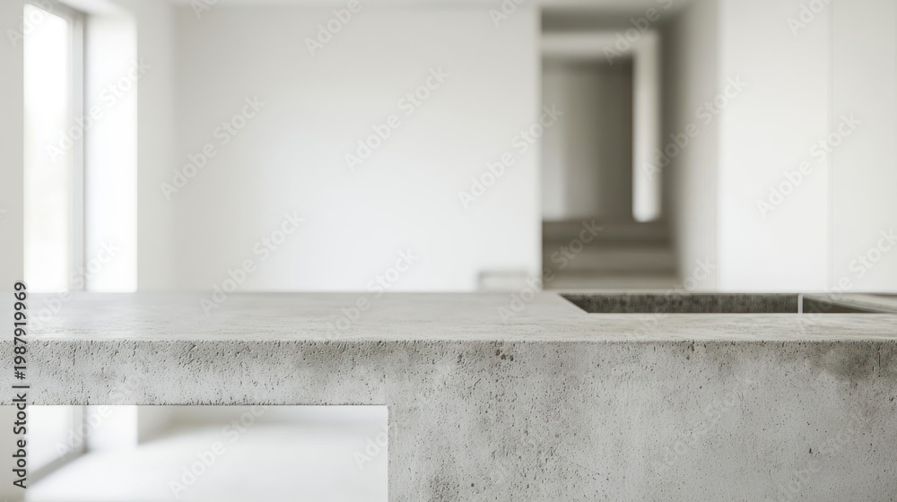 Fototapeta premium Concrete kitchen countertop