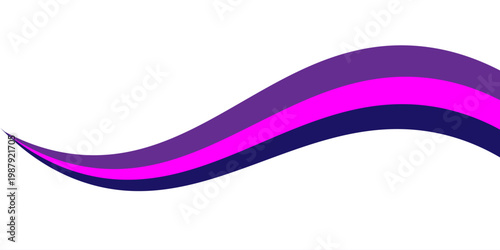 Vibrant abstract background featuring multiple sweeping cyan blue waves flowing across a clean white field.