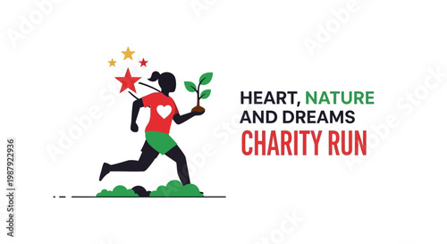 Charity Run Depicting Kindness, Nature, Dreams and Ambitions for a Better Future