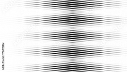 A gradual pattern of black dots creates a smooth vertical gradient effect across a bright white surface