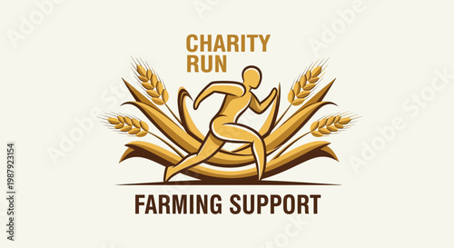 Charity Run For Farming Support Emblem