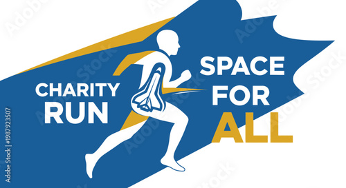 Charity Run Promoting Inclusivity With A Dynamic Silhouette and Compelling Message