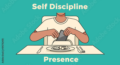 Choosing Mindfulness Over Distraction: A Visual Depiction of Digital Self-Control During Meals