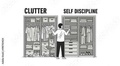 Choosing Order Over Disorder: Visualizing Choices In Closet Organization And Self Improvement