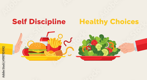 Choosing Wellness: A Visual Depiction of Food Choices and Self-Control for Health Goals