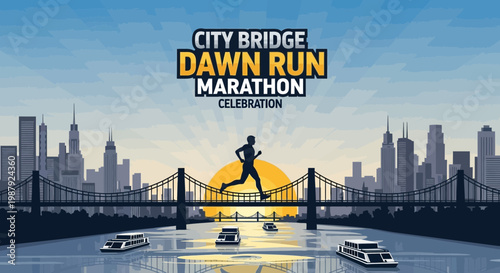 City Bridge Dawn Run Marathon: A Sporting Celebration in Urban Metropolis Sunrise