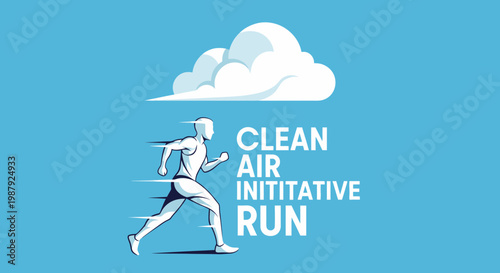 Clean Air Initiative Run: A Symbolic Illustration for Environmental Awareness and Fitness