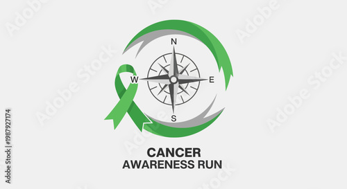 Compass Guiding Awareness: Cancer Journey's Directional Symbol Design For Hope and Support
