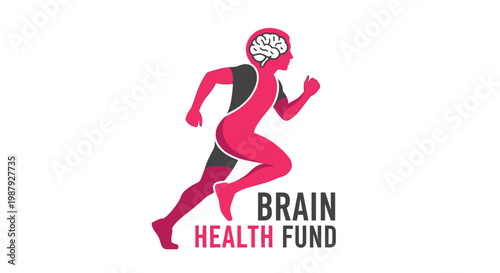 Conceptual Illustration Exploring Brain Wellness and Mental Functioning in Human Silhouette