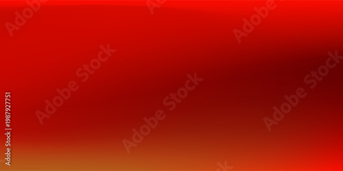 Saturated red gradient background. Abstract smooth hot color gradation wallpaper. Vibrant intense blurred backdrop for banner, poster, leaflet, brochure, booklet. Bright fiery red overlay. Vector