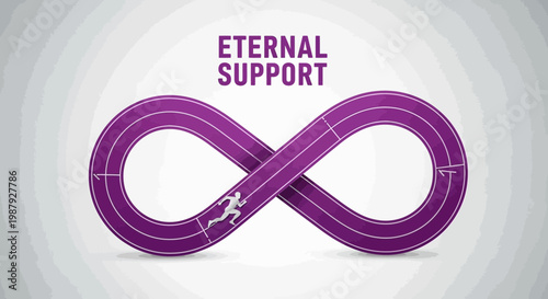 Conceptualizing Infinite Endurance, Support, And Unending Run, A Symbolic Depiction