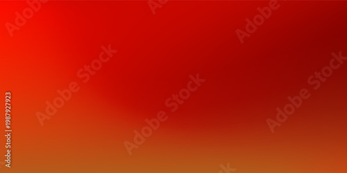 Saturated red gradient background. Abstract smooth hot color gradation wallpaper. Vibrant intense blurred backdrop for banner, poster, leaflet, brochure, booklet. Bright fiery red overlay. Vector