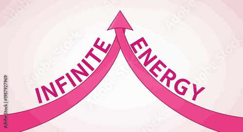 Conceptual Representation Of Infinite Energy Leading To Growth And Success in Life