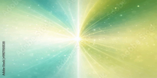 Abstract blue background design featuring a bright summer sun burst with glowing rays and a star flare vector pattern for a nature wallpaper backdrop