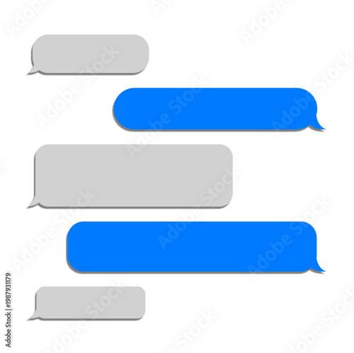 Chat Message Bubble UI Modern Clean Messaging App Interface Design