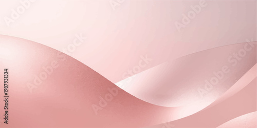A futuristic pink and blue abstract vector background featuring soft waves and smooth curved lines in a motion-filled technology design texture