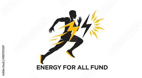 Dynamic Athlete Representing Power and Speed for Vitality and Energy in Fitness