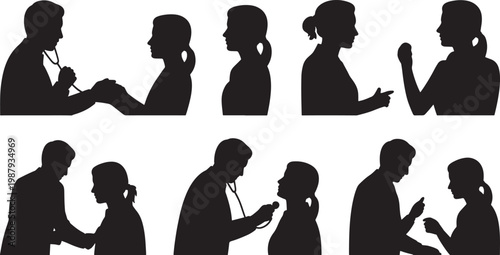 diverse people in counseling or therapy session flat design illustration