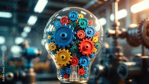 Industrial workshop for innovative engineering concepts and digital art perspectives
