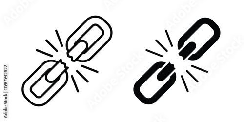 Weakness icon editable designs collection. black and white icons