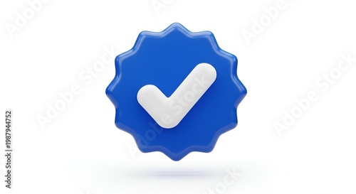 blue checkmark icon, verification symbol, approved sign