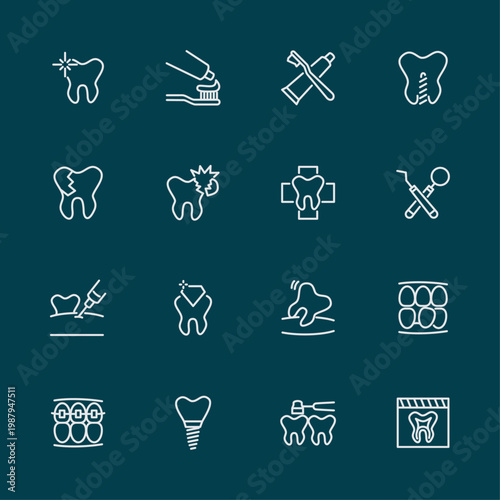 Dental Activity artful trendy stylish design pretty vector Illustration colorful background