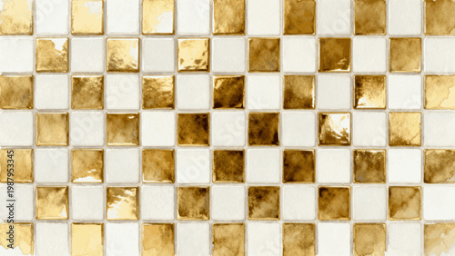 Elegant Gold Grid Background Gold and White Grid isolated watercolor vector illustration svg