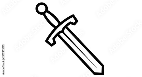 black scissors icon on white background