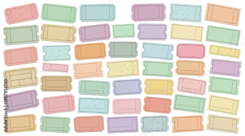 Pastel colored paper clips, assorted soft hues, clip collection, office supplies
