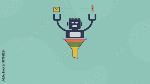 Structured marketing funnel, AI agent delivers  personalized video and messaging hook, drive conversion through cart monetization flows.