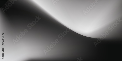 abstrak hitam dan putih abu-abu membentang di latar belakang holografis spanduk