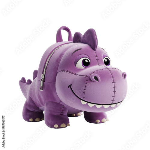 Wallpaper Mural Cute purple dinosaur plush toy backpack Torontodigital.ca