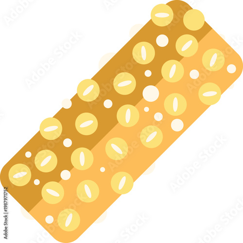 Granola bar providing a healthy and quick energy snack