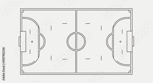 a soccer field diagram layout.