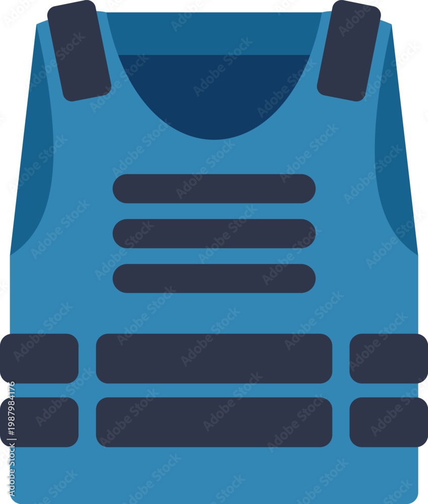 Obraz premium Blue bulletproof vest offering essential personal safety