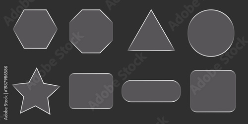 Crystal-clear liquid glass UI elements with sleek transparent buttons, modern plastic frame mockups, and glossy glass plates designed for futuristic banners and interfaces.