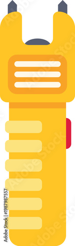Yellow stun gun icon representing personal safety and protection