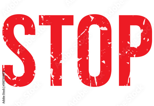 Red stop sign icon vector illustration