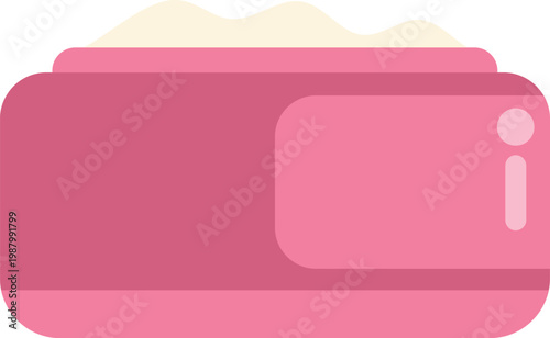 Pink jar of moisturizing cream representing beauty and self care