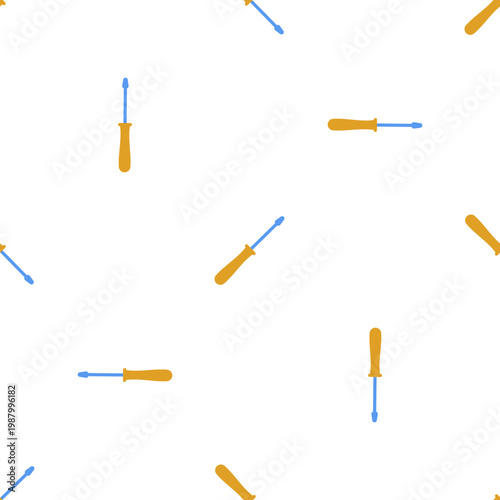 Screwdrivers isolated on transparent background for labour day projects