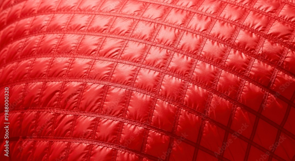 Fototapeta premium Red leather texture close-up view.