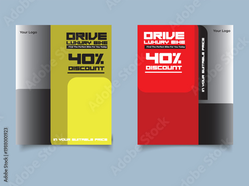 Motorcycle social media post template