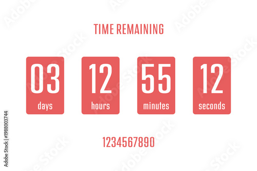 Countdown timer showing 3 days, 12 hours, 55 minutes, and 12 seconds