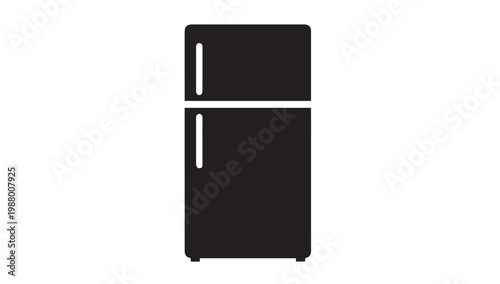 retro fridge isolated on white