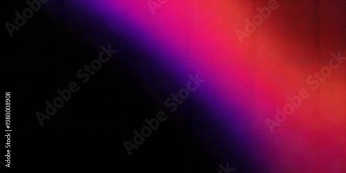 Abstract Grainy Gradient Background with Vibrant Magenta to Purple Neon Glow on Dark for Modern Banners, Headers & UI Design